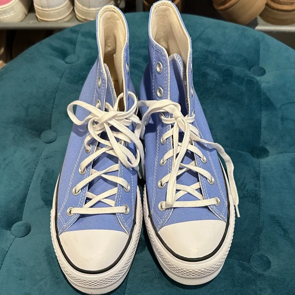 Converse Platform Light Blue High-Top Sneakers - Picture 2 of 4